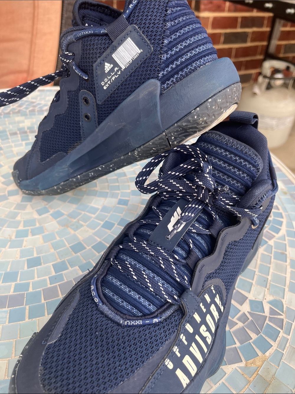 Adidas‎ Dame Certified Opponent Advisory Basketball Shoes Navy Men’s 6.5 H68988